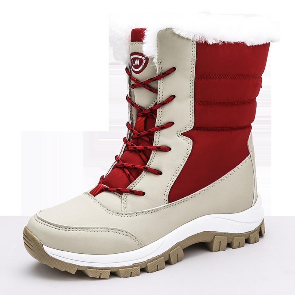 Warme Winterstiefel für Damen, dick, rutschfest, warm