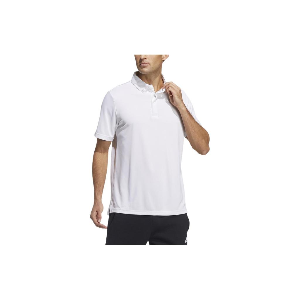 adidas Polo Shirts Men's White Polo Collar Moderate Straight Fit GN0810
