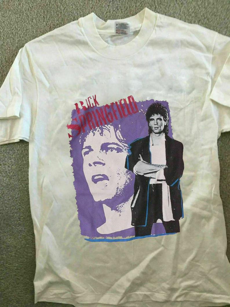 Reprint Rick Springfield On Tour Concert White S to 5XL Shirt SN720 XXL
