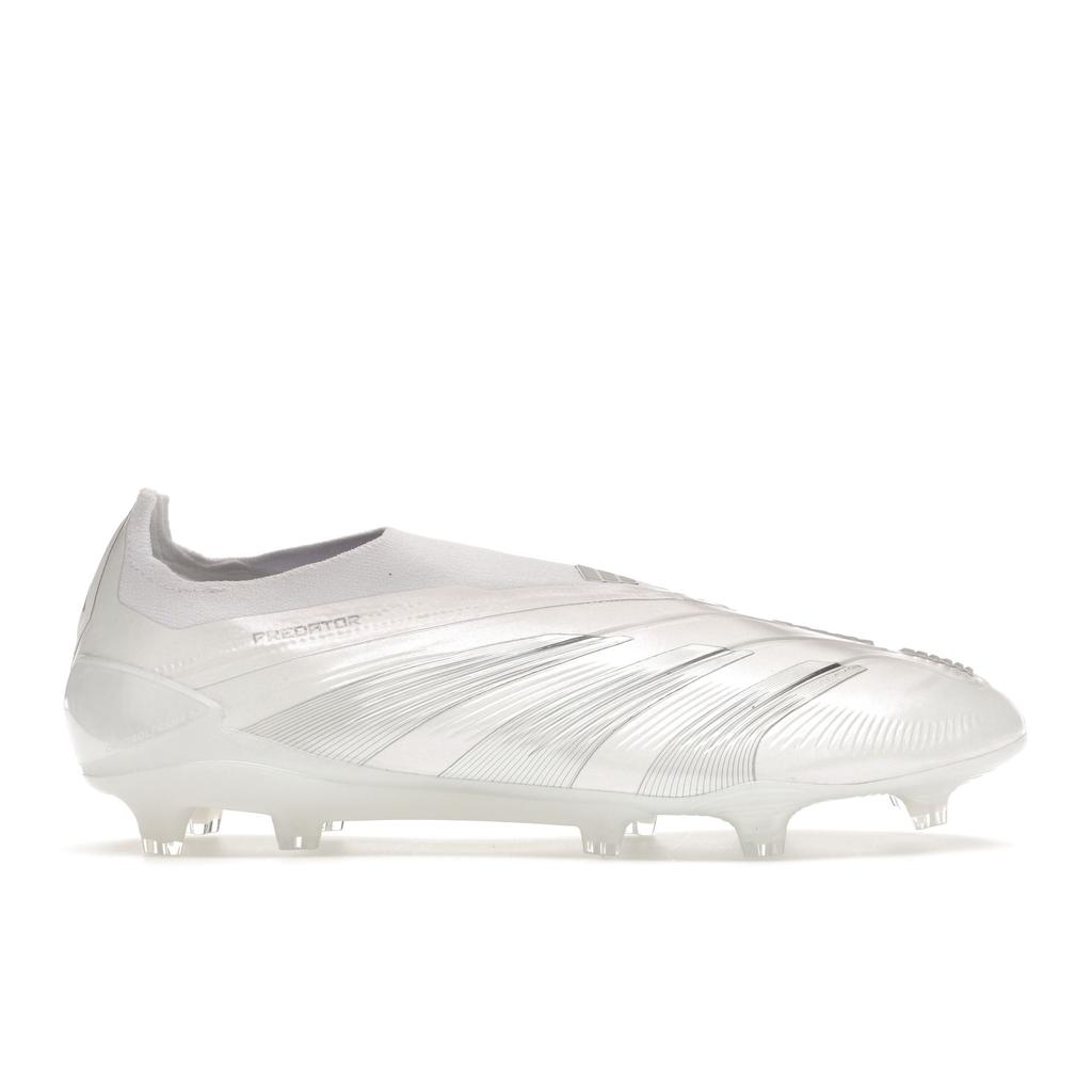 Adidas Predator 24 Elite Laceless FG Pearlized Pack Unisex Sneakers White Cloud-White Silver-Metallic IE1806