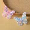 10/20pc Pearl Butterfly Lace Embroidered Wedding Clothes Jewelry Accessories Appliques For Sewing Supplies DIY Hair Clip