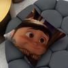 A-Agnes cute Cushion Cover 2-in-1 Reversible Plush Pillow Cover | Car/Sofa/Bed | Perfect Gift