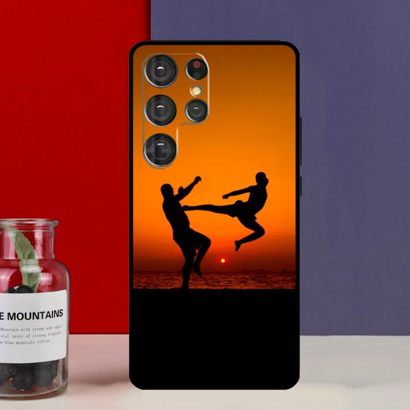 Kung Fu Karate Taekwondo Kampfsport Hülle für Samsung Galaxy S25 Ultra S9 S10 S20 S22 Plus S21 FE S23 S24 Ultra Handyhülle