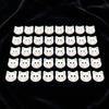 40pcs Fashionable 12mm Kitty Buttons Cute Creative Calico Cat Buttons Colorful Resin Kitten Head Buttons Cardigan Sweater