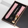 2026 Leder-Uhrenarmband 18mm 20mm 22mm Uhrenarmband Automatisches Schmetterlingsverschluss Herren und Damen Business mit Box Armband