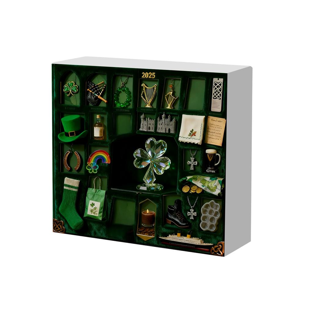 2D Plane+airplane Box +24PC+ Fitness Decoration Advent Christmas Countdown Box Calendar