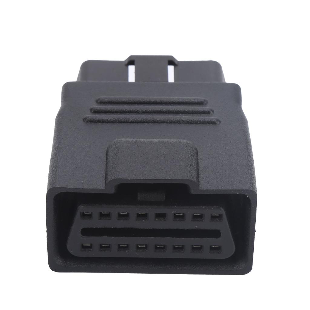 16Pin OBD2 Fiş Adaptörü Erkek - Dişi ABS Plastik Kod Okuyucu Arıza Kontrolü OBD Konektörü