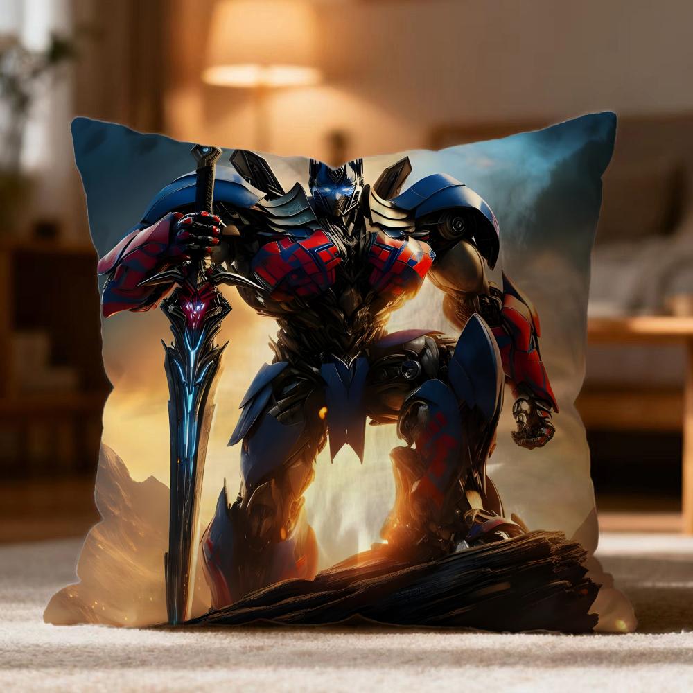 Popular TTransformerses Cushion Cover Soft Washable Pillow Case Multi-Scene for Couch Bed Travel Office Use
