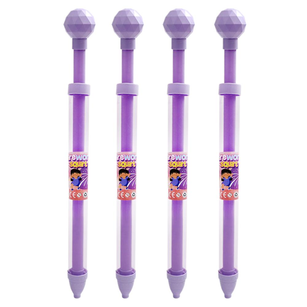 4pcs Fireworks Water Gun Spraying Toys Children's Pull-Out Water Sprinkler Toy for Outdoor Beach Summer Swimming Party Favor