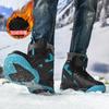 Winter Velvet Thermal Cotton Shoes, Young and Young Outdoor Fashion Sports Basketball Shoes, Casual High-top Thick-soled Snow Shoes