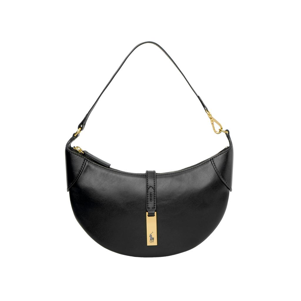 Polo Ralph Lauren Adjustable Strap Dumpling Bag Mini Women Handbags Black 428871248002BLACK