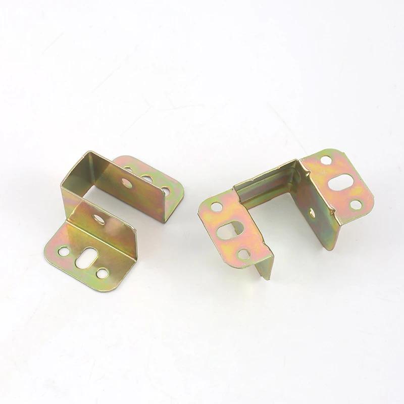 4Pcs Metal Thickened Bed Corner Bed Beam Support Bed Hinges Hook Corner Code Furniture Hardware Accessories
