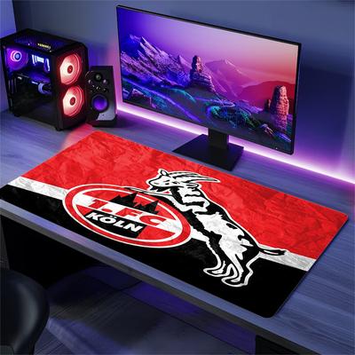 Cojín con Estampado FC Köln Antideslizante para Portátil, Tableta, Alfombrilla de Ratón Grande XXL, Alfombrilla para Mini PC con Borde Cerrado
