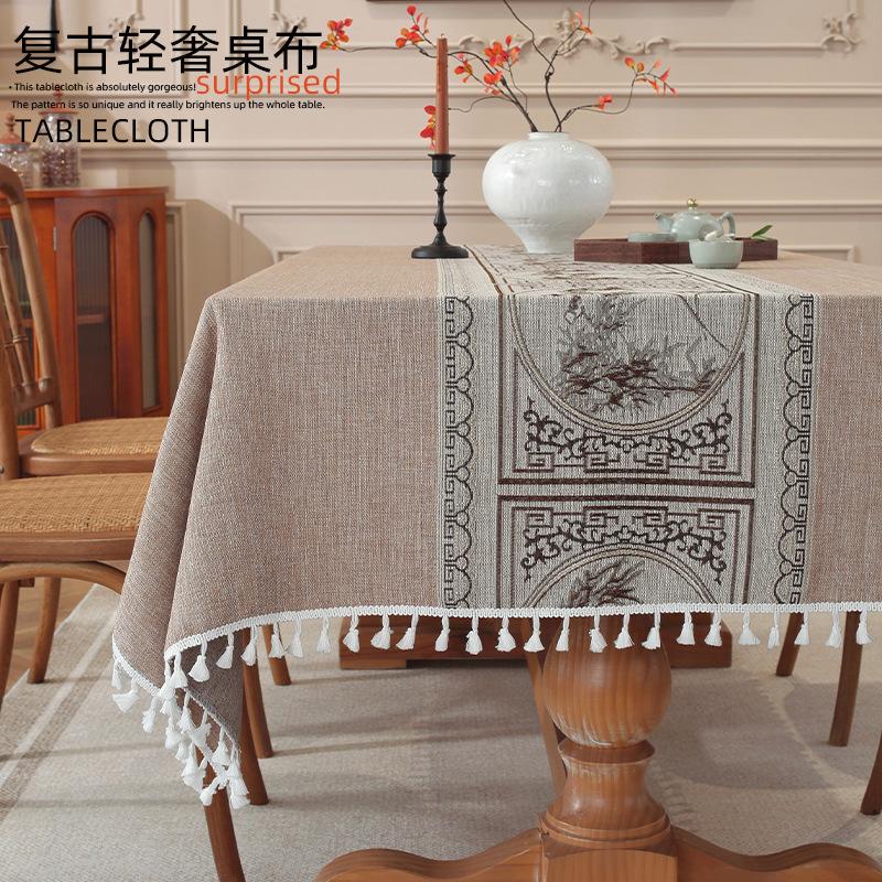 Amazon Pastoral Tablecloth Cotton And Linen Rectangular Table Flag Table Mat Coffee Table Tablecloth Table Cloth Spot