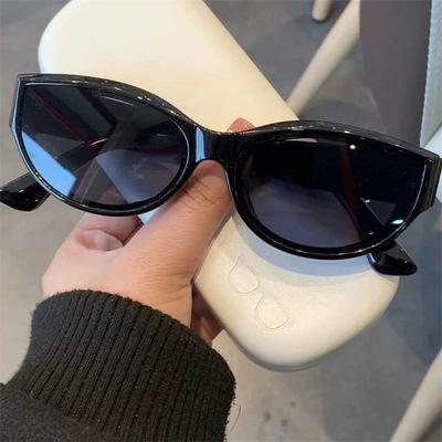 Damen Mädchen Sonnenbrille Kleiner Rahmen Cat-Eye-Shades Retro Hip-Hop Brille Mode Sommeraccessoires