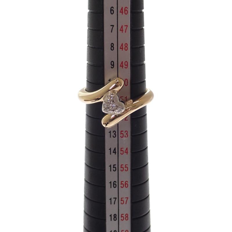 MIKIMOTO #11(JP Size) Ring K18 Yellow gold/Pt950Platinum Women