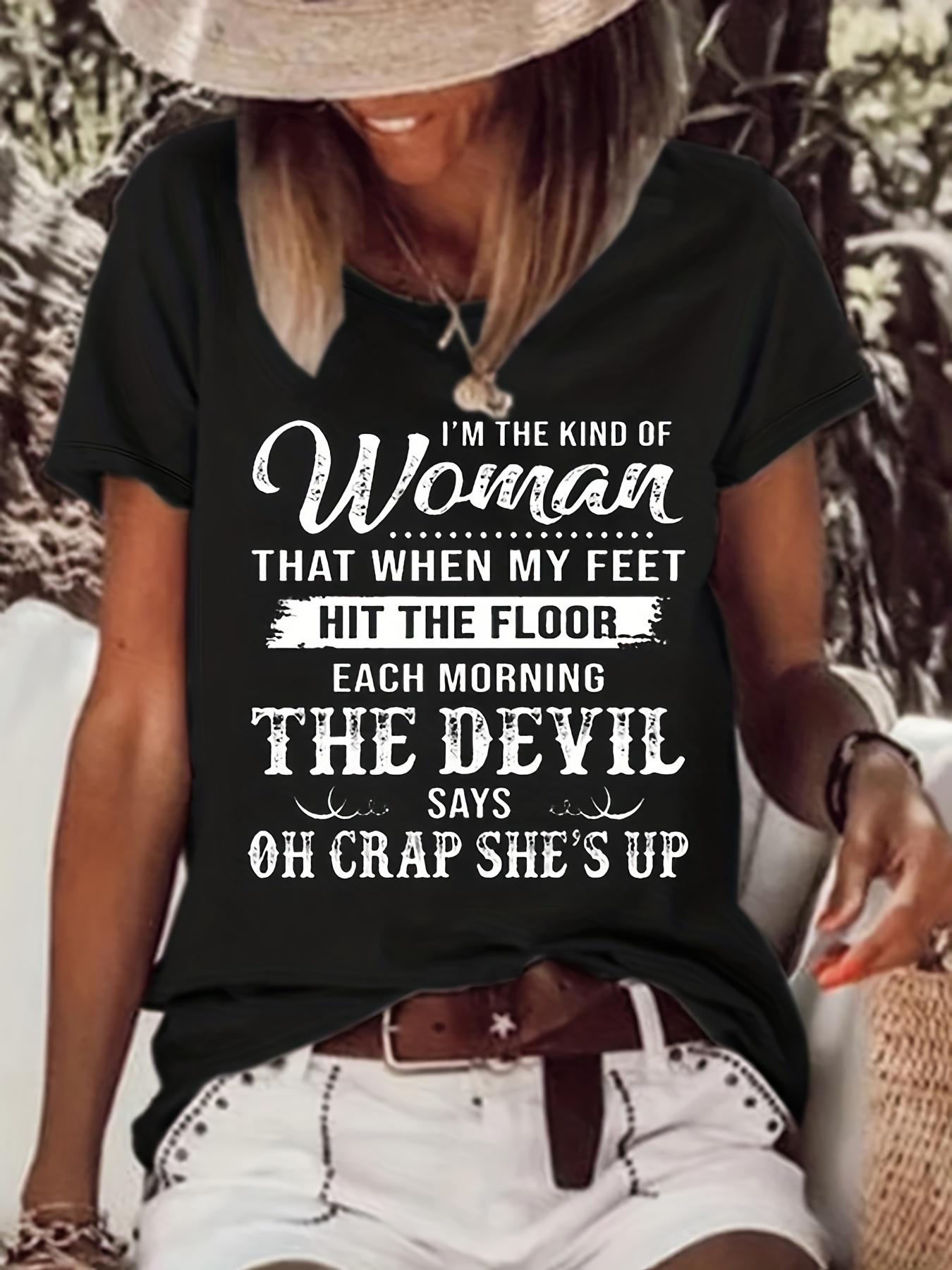 Kind of Woman Hit The Floor Devil T-shirt XXL