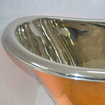 Copper Clawfoot Bathtub Nickel Inside
