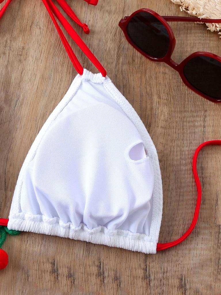 2025 Black and White Stripe Strapless Bubble Swimsuit Bikini for Women