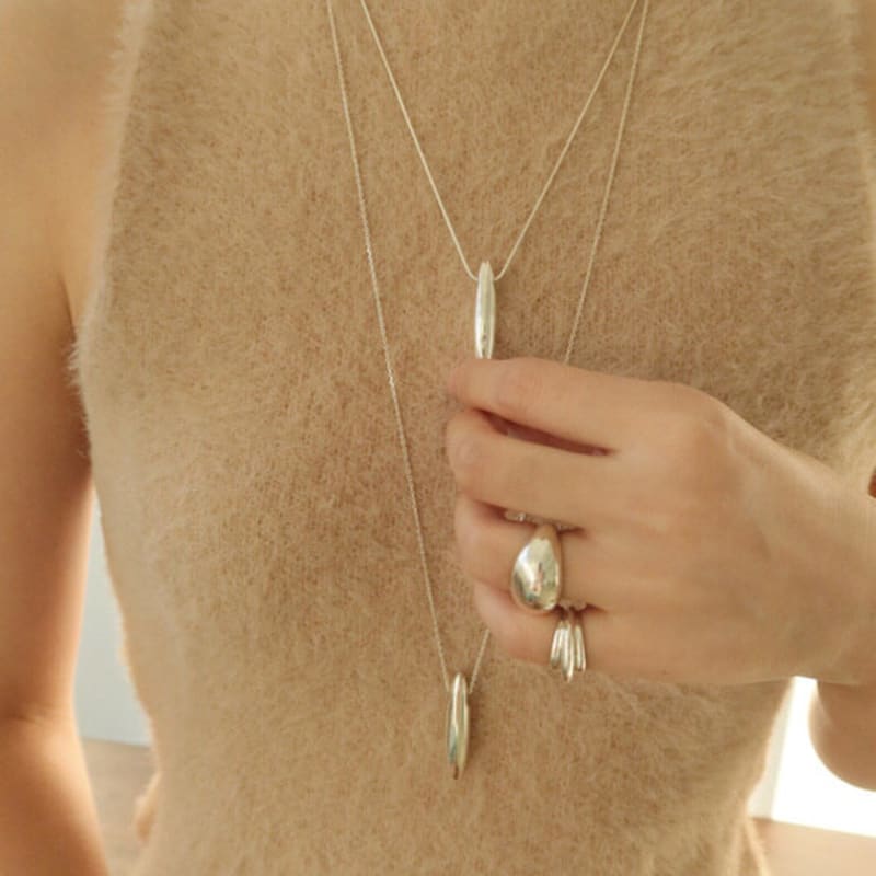 Oepe LAYER RING No.5 (Silver / 10mm dome)