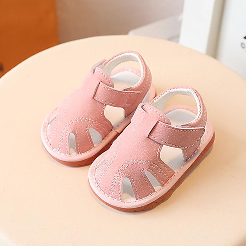 Summer Baby Sandals With Nonslip Soles And Velcro Closure For Toddler Walking