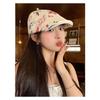 Japanese sweet style~Vintage artistic forward cap for women, summer sun-shading beret, unique retro childlike cute duckbill cap