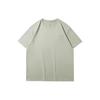 Li Ning Logo Embroidered Round Neck Loose Fit Short Sleeve T-Shirt Men Tops Desert-Green AHSR753-4