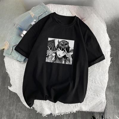 European and American Summer Y2K Street Fashion Anime Printed T-shirt