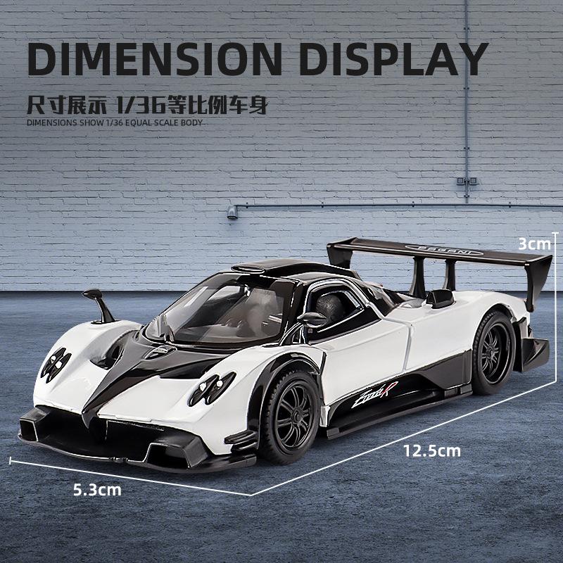 1:36 Utopia Zonda Huayra Alloy Sports Car Model Boys Toy Cars Advanced Collection Decoration for Room