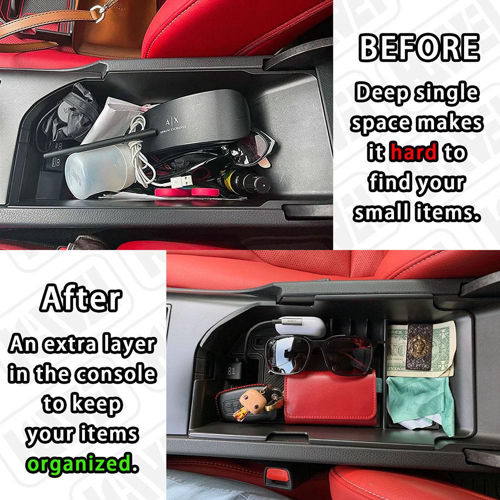 SixthSmoy for Camry XLE XSE 2018-2025 & Camry LE SE 2020-2025 Center Console Organizer Tray Accessories Armrest Storage Box