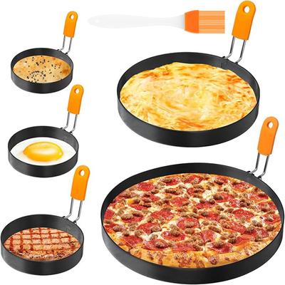 Anti-scald Egg Fried Ring Stainless Nonstick Round Pancake Mold Pancake Shapers Cooking Egg Mould Breakfast Tools Kitchen Items