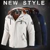 American Spring Autumn  New Fashion Men's Casual Trendy Solid Color Long Sleeve Outdoor Hooded Jacket Male Coat Clothes Tops