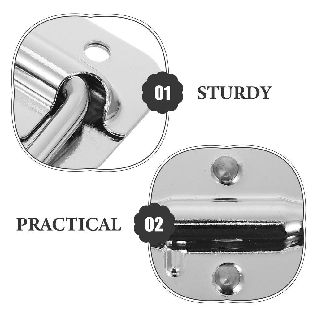4Pcs Stainless Steel Spring Loaded Handles Heavy Duty Cabinet Pull Handles Case Replacement Metal Handle for Chest Toolbox