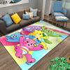 Colorful Cartoon Bears Carpet with Rainbow and Star Design Suitable for Use As an Anti-slip for Living Room Bedroom Sofas