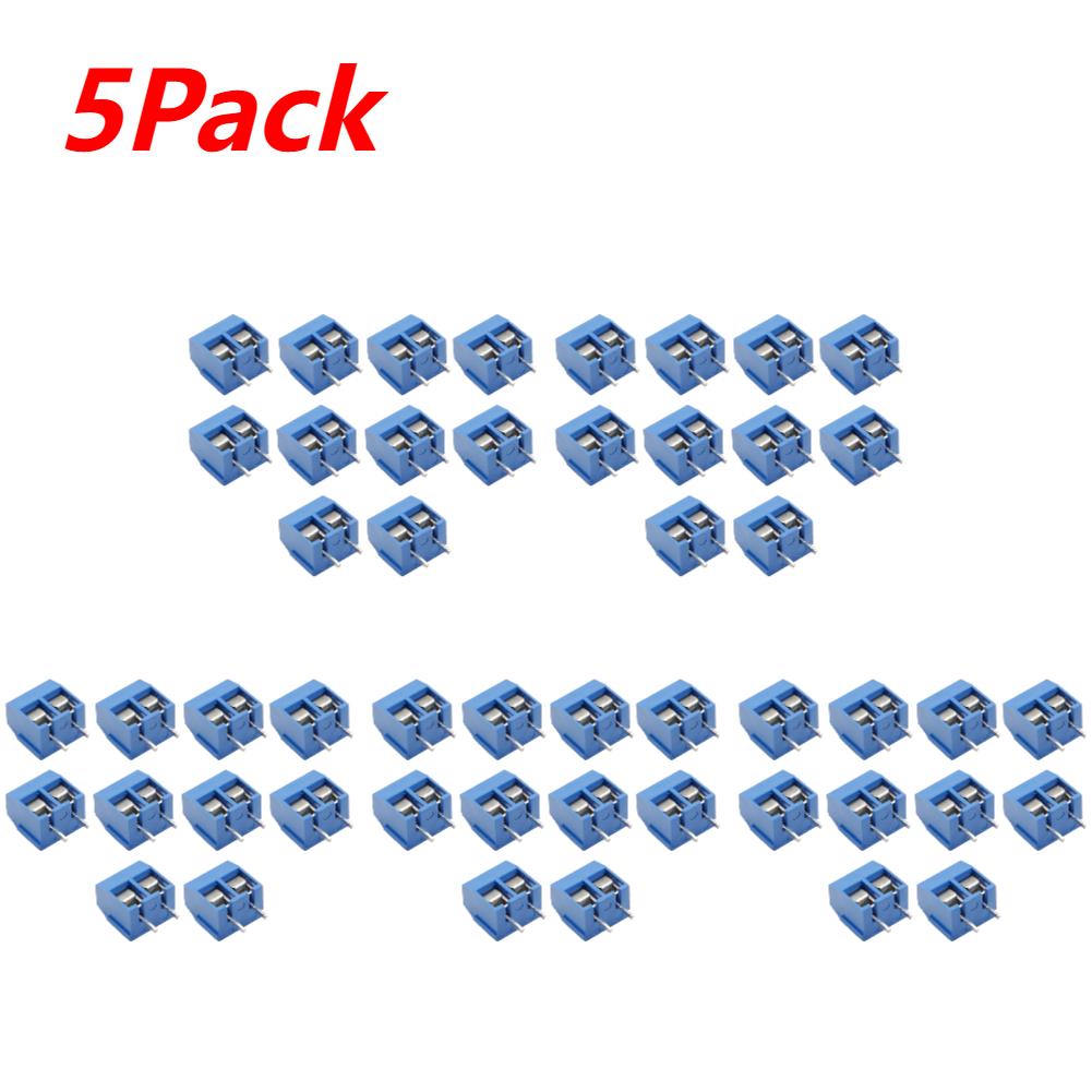 10-100PCS KF301 2P/3P PCB Terminal Block Connector Blue Green PCB Screw Terminal Block Connector Assortment Kit for Arduino