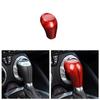 Red Carbon Fiber Gear Shift Knob Head Cover Trim For Chevrolet Camaro 2016-
