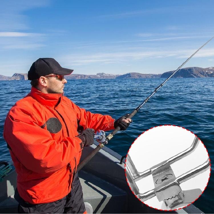 Stainless Steel Fishing Rod Holder Clamps On Marine Rod Holder Fishing Poles Bracket for Fishing Boats Kayaks Marine