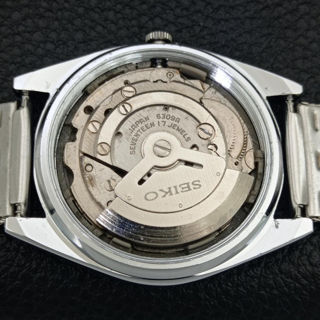 REFURBISHED SEIKO AUTOMATIC 6309A VINTAGE JAPAN MENS WHITE DIAL WATCH a443087-1