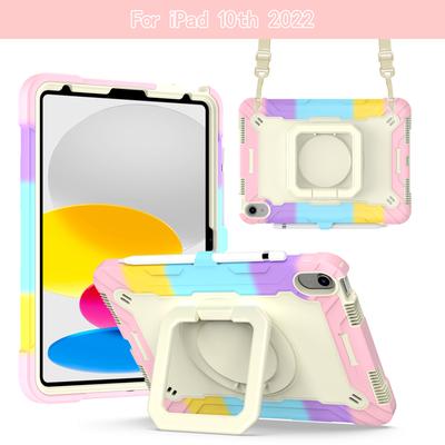 Standhülle Universal für IPad A16 2025 11. 10.9 2022 10. Gen A3354 A3355 A3356 A2757 A2777 A2696 360° drehbarer Griff Grifffolie