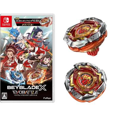 Furyu Beyblade X Evo Battle - Switch cu CX-00 Leon Fang T4-60A Versiune Roșie. Inclus