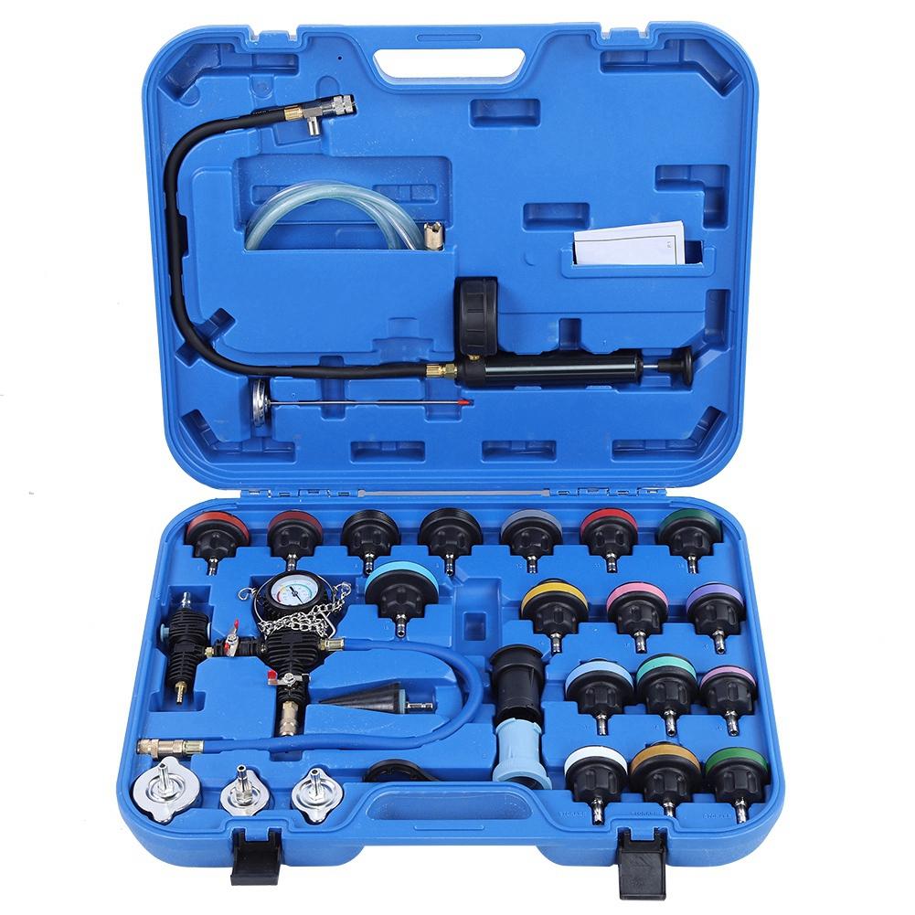 28 st Universell Bil Vattentank Läckagetestare Kylsystem Detektor Verktygssats