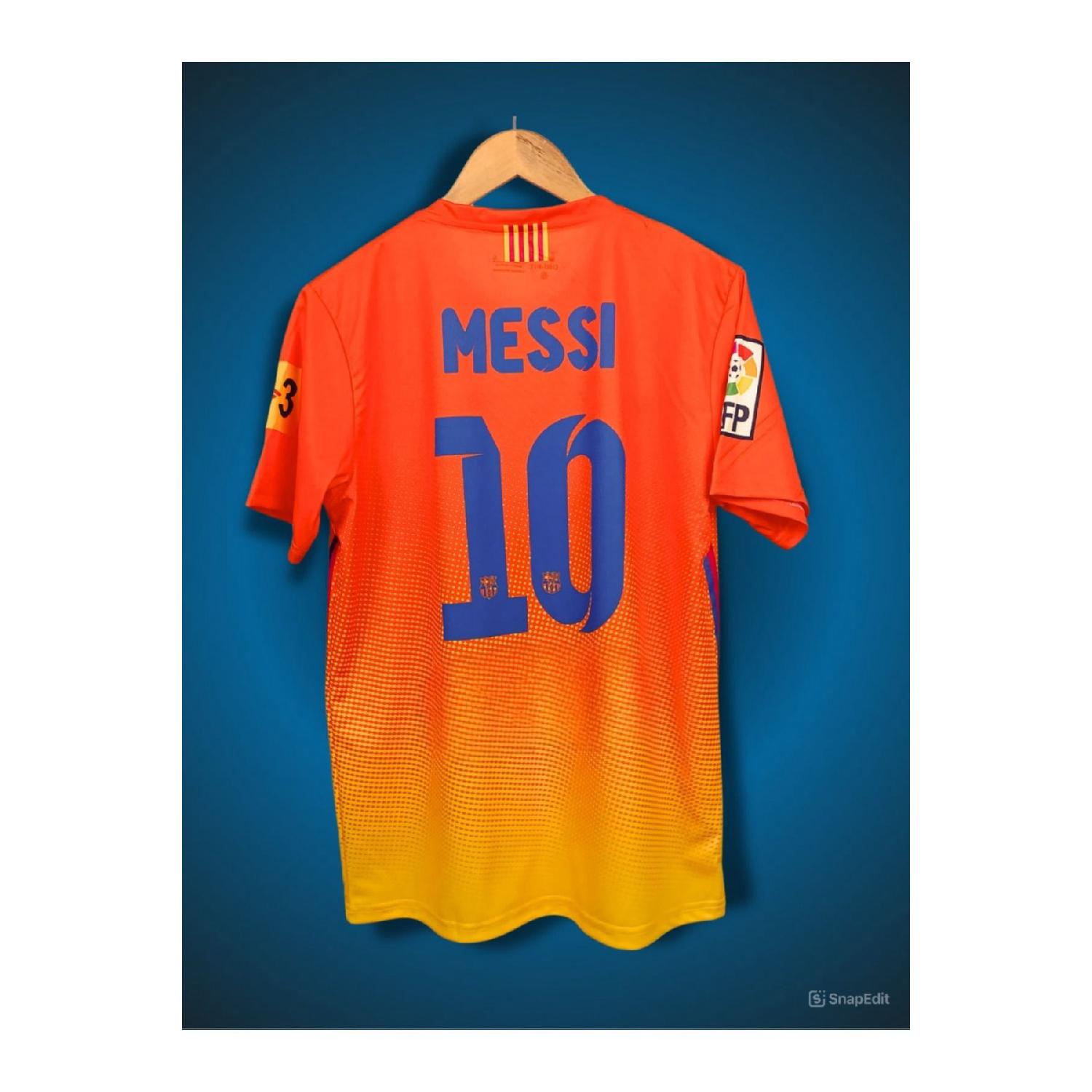 

бар. Оранжевая футбольная футболка Messi 2012/13 Special Concept S чистый