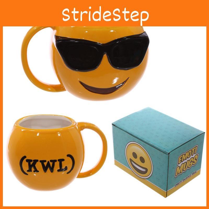 Creative Funny Cute Emoji Designed Ceramic Mug Coffee Kitchen Barware Gift