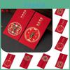 6 Stück Chinesisches Tierkreiszeichen Tiger Neujahr Cny Ang Pao Gold Angpow Rotes Kuvert Geldgeschenk mit Segenswünschen