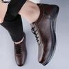 Non-Slip Walking Flats Genuine Leather Male Treking Footwear 2024 New Versatile Men's Casual Shoes Classic Outdoor Running Shoes