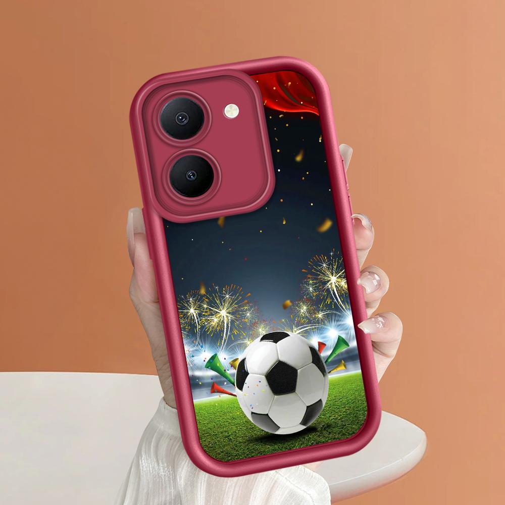 Scări pătrate din silicon moale, model de desene animate, acoperire completă, protecție pentru cameră, husă rezistentă la șocuri pentru iPhone Infinix Tecno Vivo