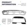 Reliable-Motorcycle Chrome Gauge Stereo Panel Accent Trim Cover Panel Kit For Electra Glide Street Glide FLHX Tri 14-23