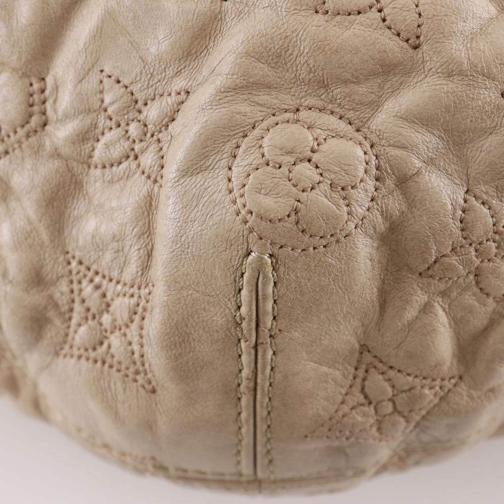 LOUIS VUITTON Nimbs GM Shoulder Bag M95423 Monogram Olamp beige lambskin Women Used