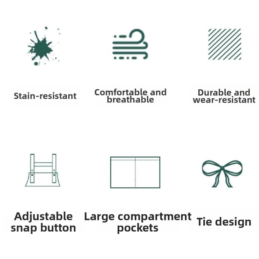 Waterproof Kitchen Cooking Apron Oil-proof Dishwashing Cleaning Apron  Household