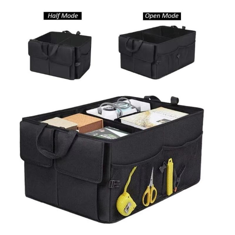 Car Storage Box Vehicle Trunk Organizer Collapsible Storage Container Car Backseat Cargo Space Tidying Stowing Tidying